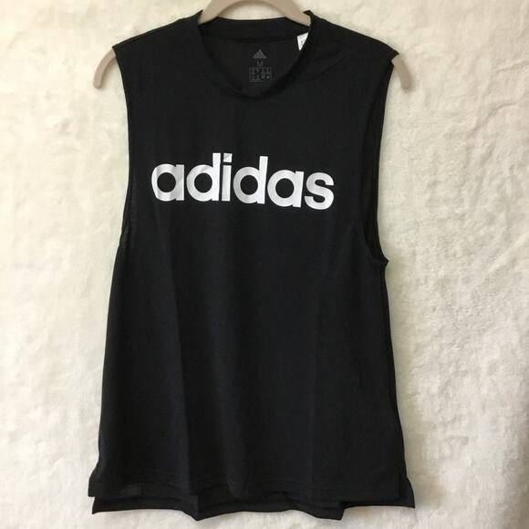 adidas Tops - Adidas Black & White Dash Tank Top